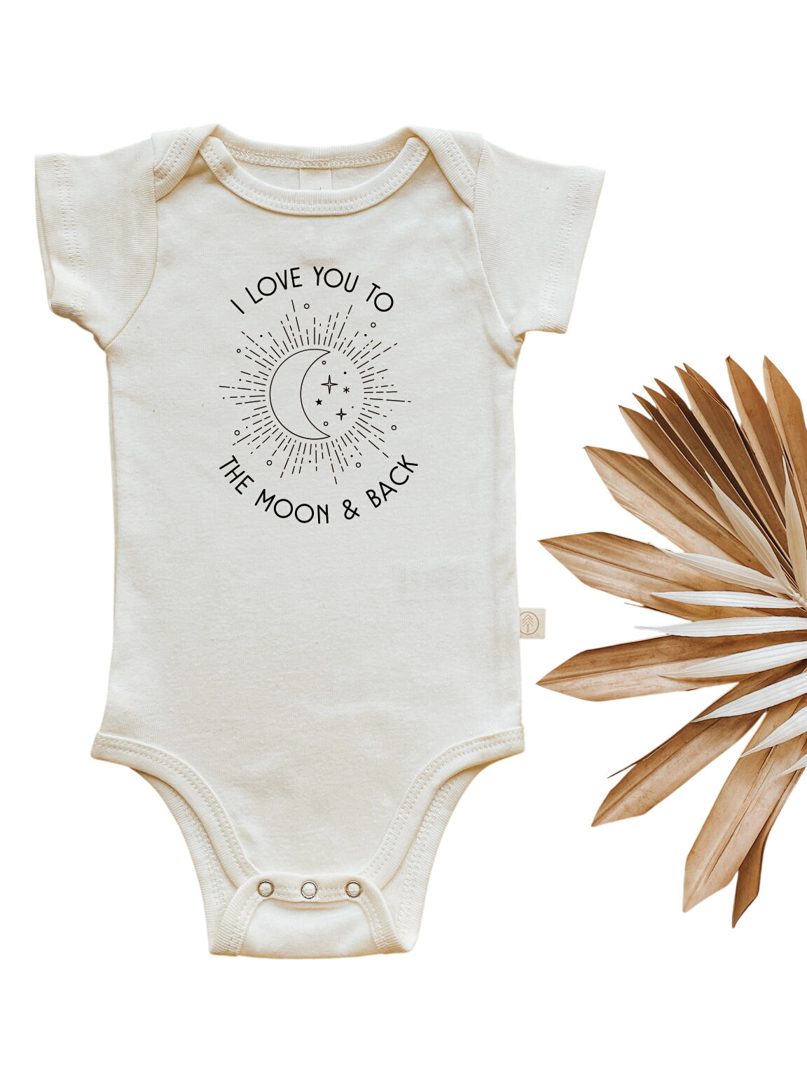 Short Sleeve Bodysuit | To The Moon & Back | Organic Cotton