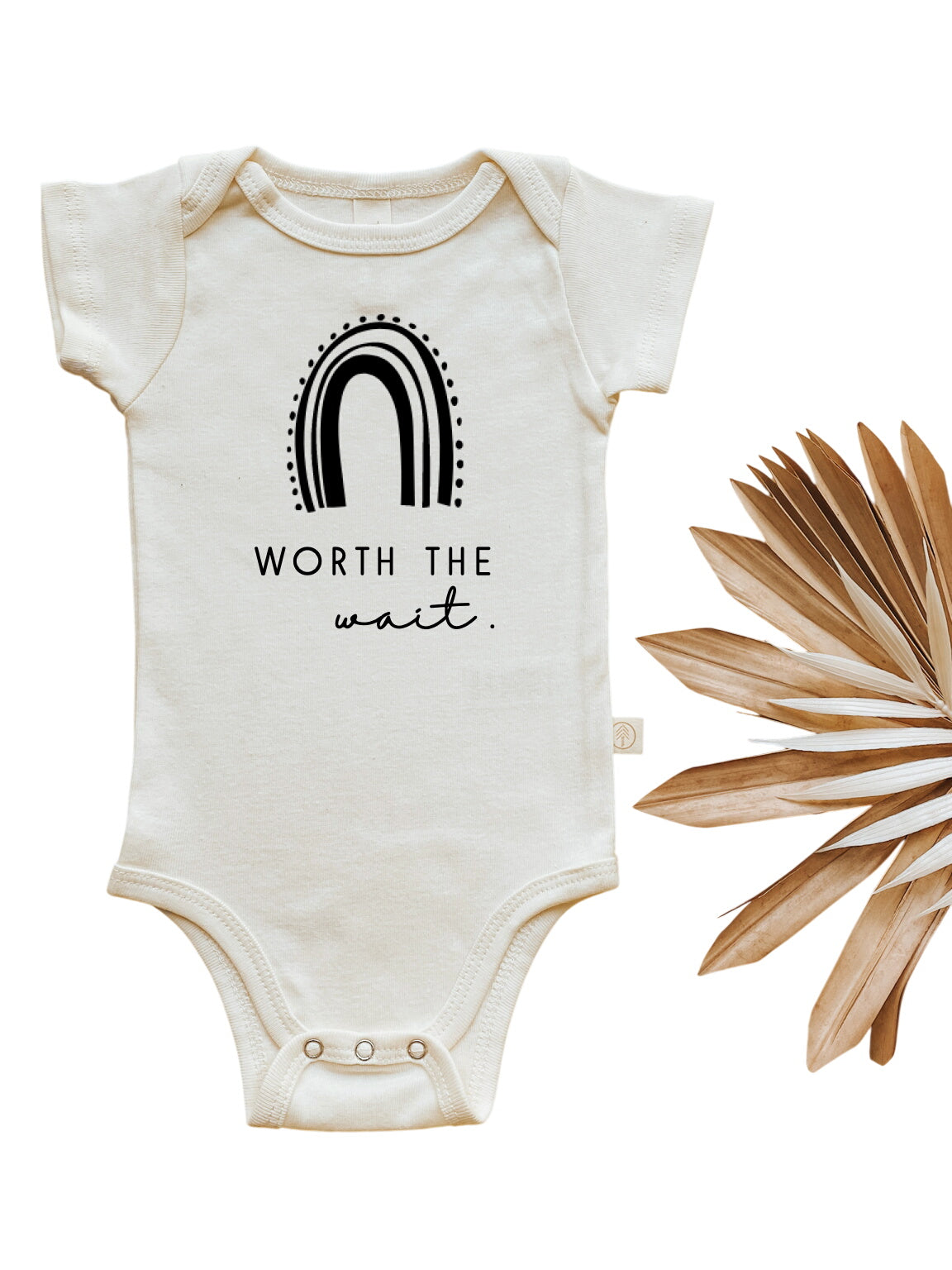 Worth The Wait Rainbow - Organic Cotton Bodysuit