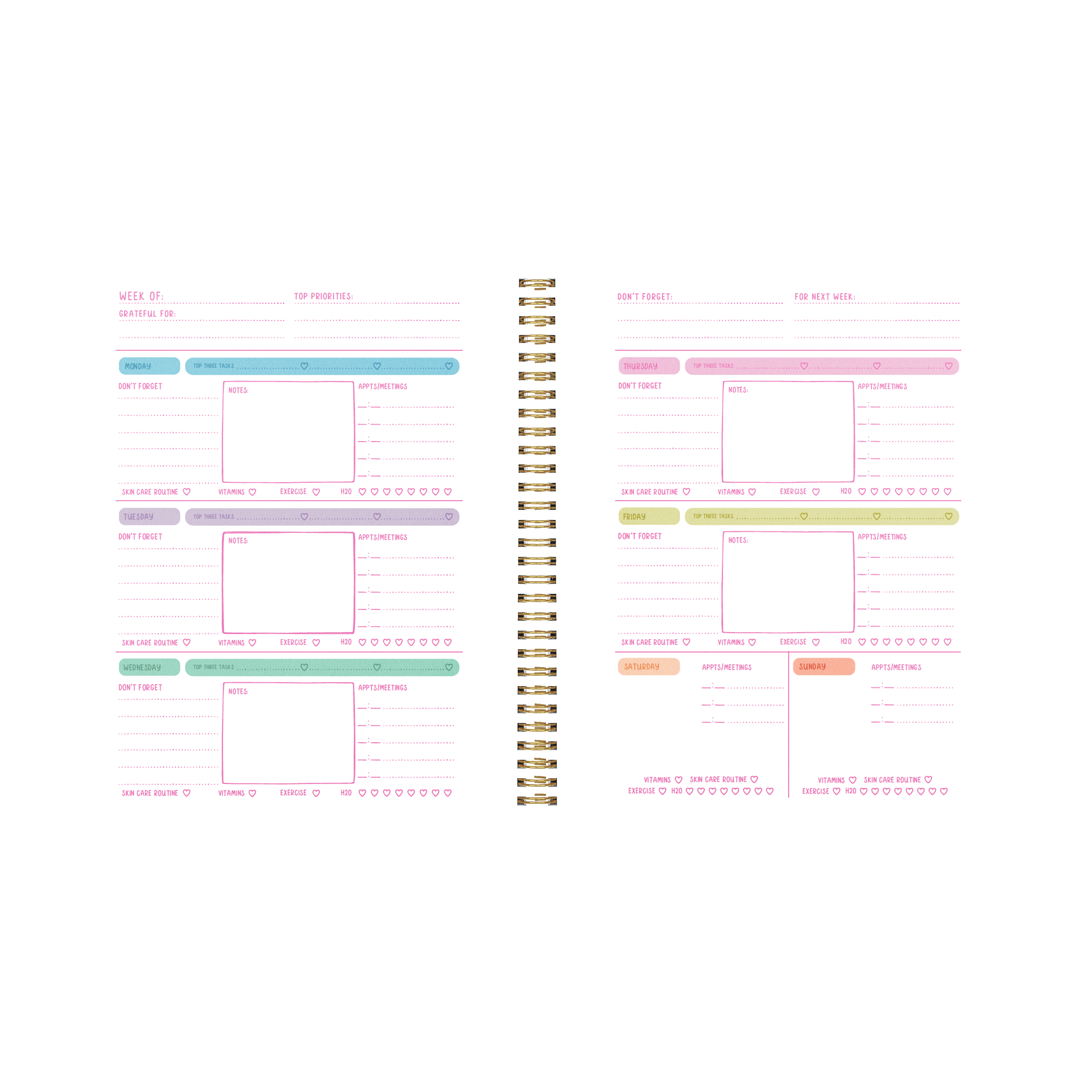 Undated Perpetual Planner - Goal Getter Lite