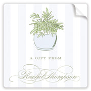 Blue Potted Trellis Stickers