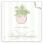 Pink Potted Trellis Stickers