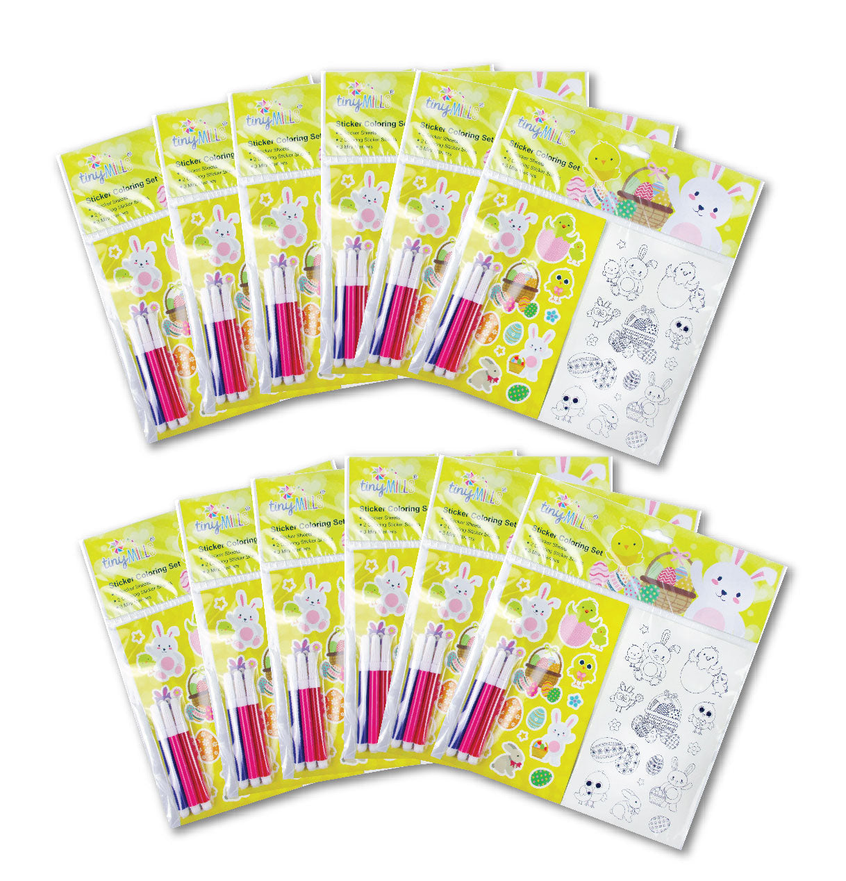 Easter Color-in Sticker Set With Markers