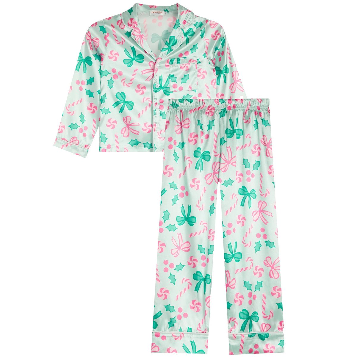 Tweenstyle By Stoopher - Holly Jolly Silky Loungewear Set