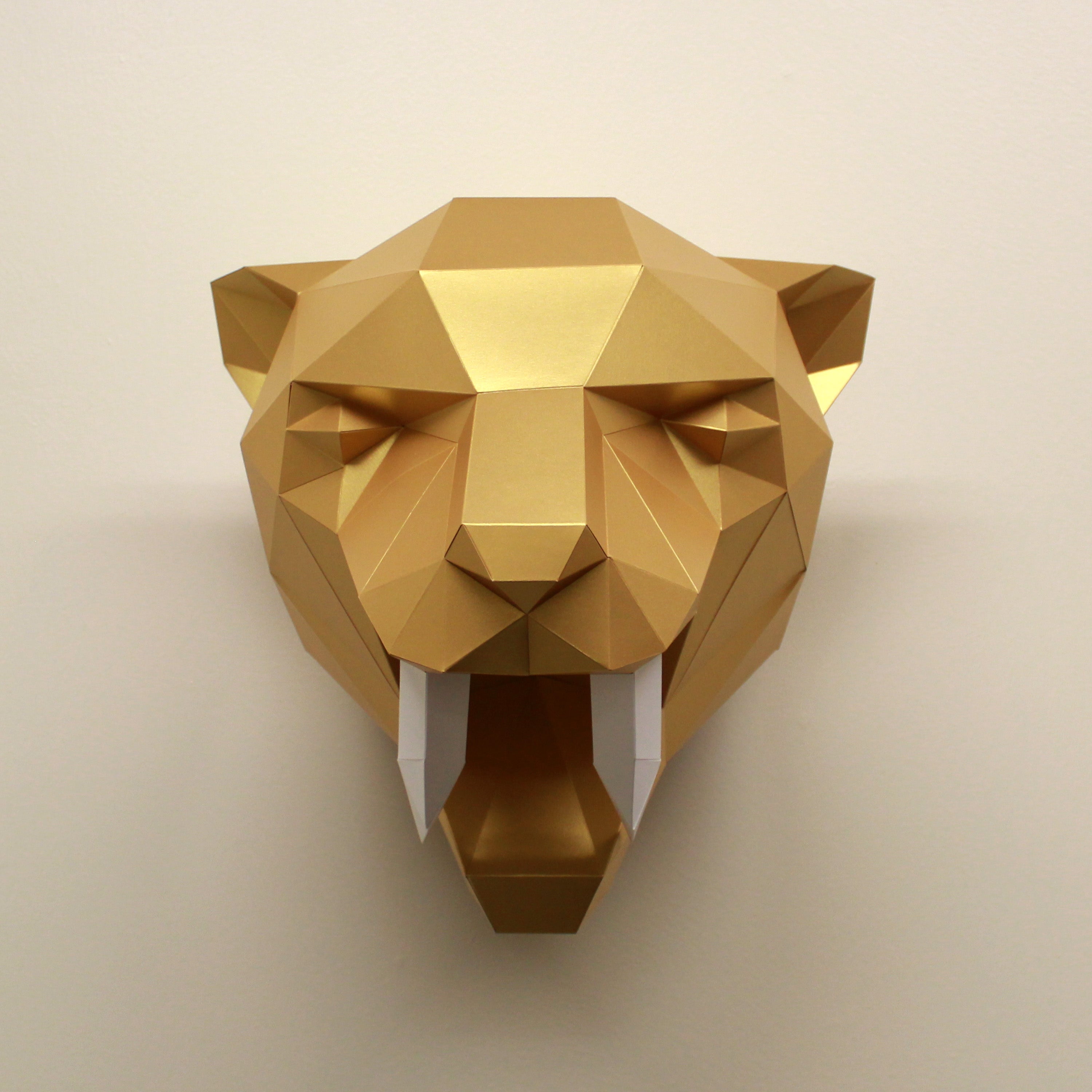 Fiona The Sabre-tooth Tiger | Diy Paper Craft Animal Kit