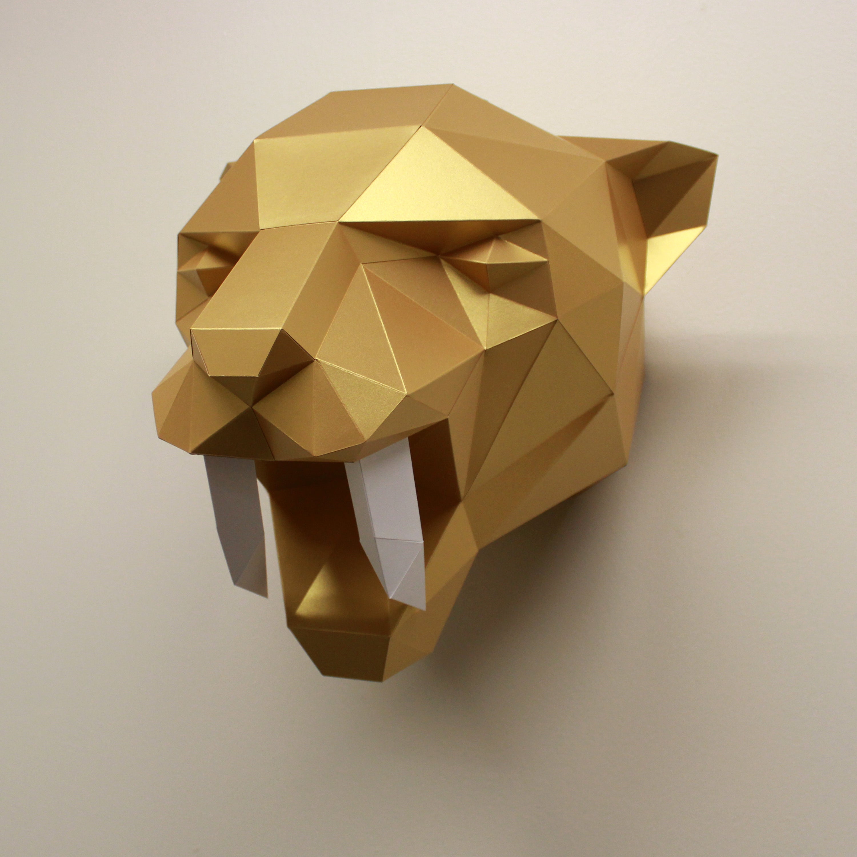 Fiona The Sabre-tooth Tiger | Diy Paper Craft Animal Kit