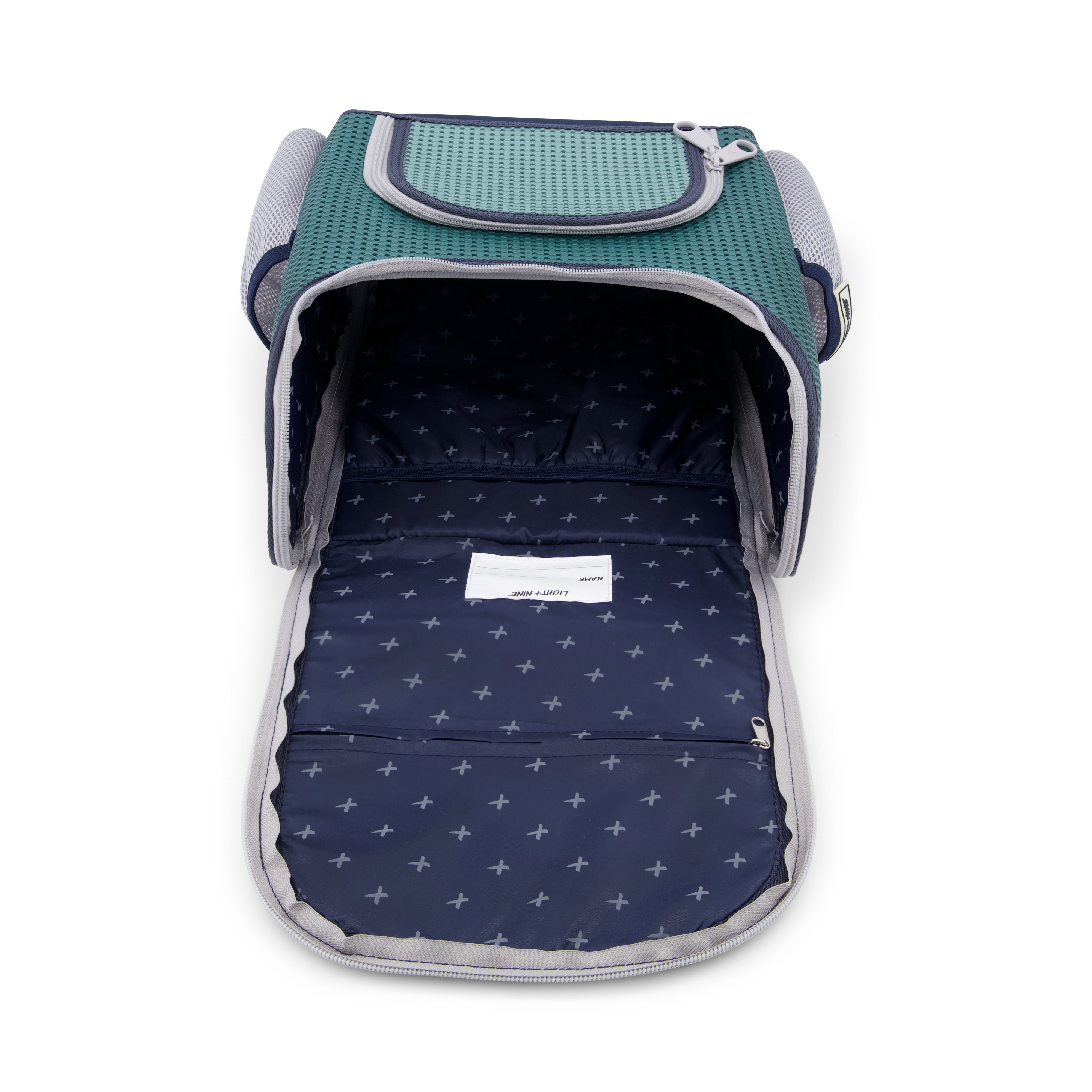 Student Backpack Multi Green With Nimix School-boy Set