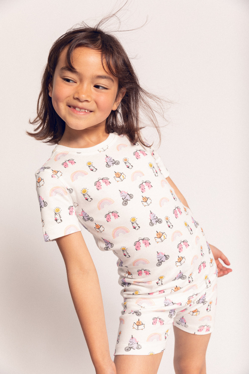 Unicorn Organic Pima Cotton Shorts Pajama Set