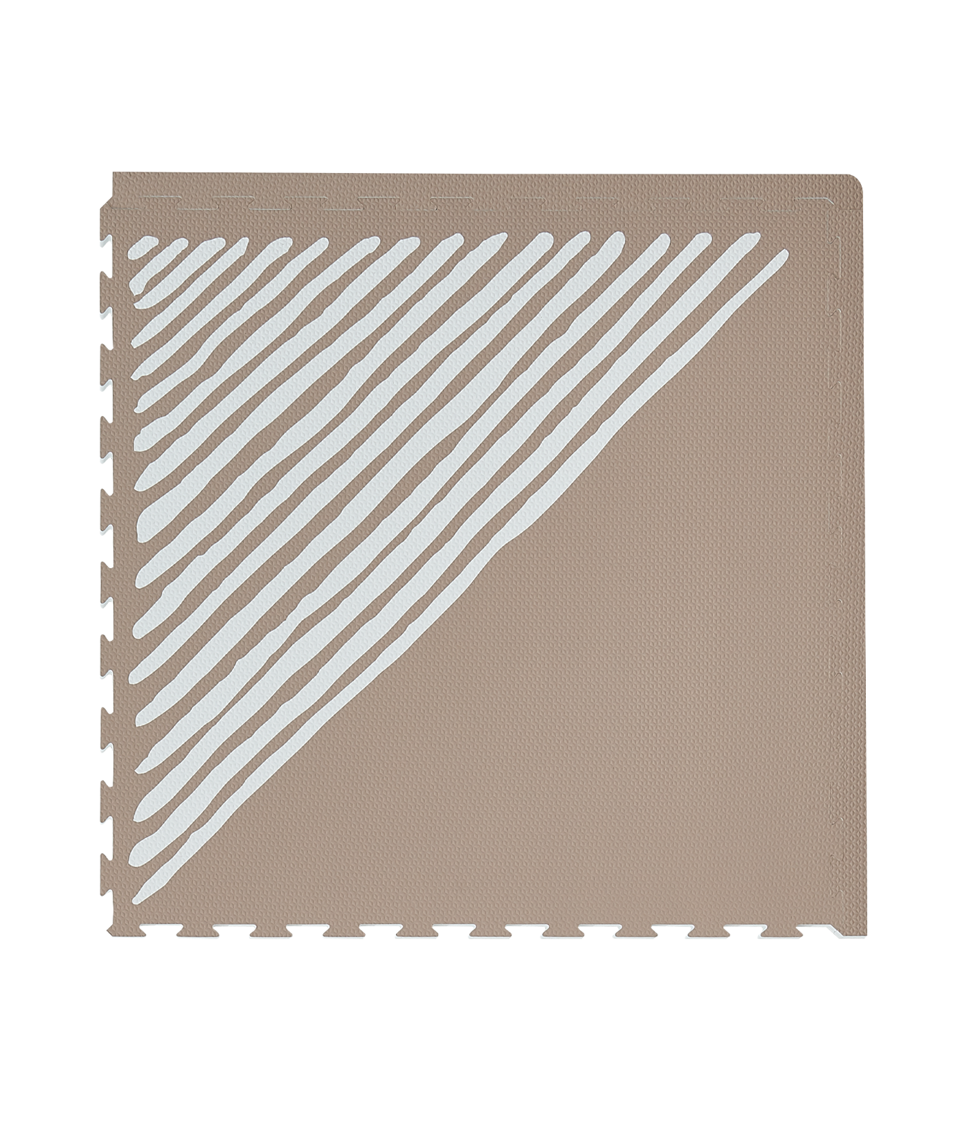 Premium Foam Playmats | Sandy Lines - Tan