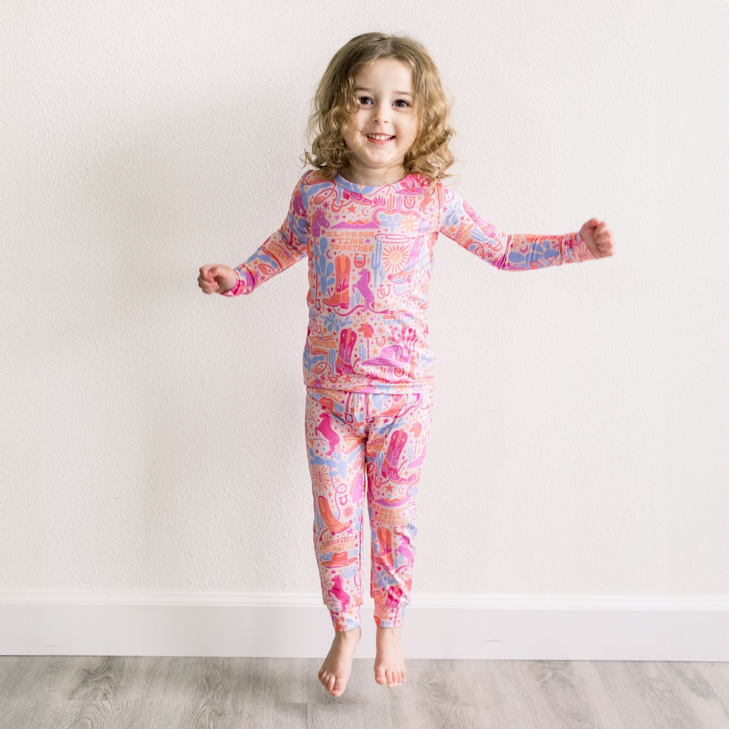 The Second-skin 2-piece Pajama | Saddle Up | "i Love Our Time Together"