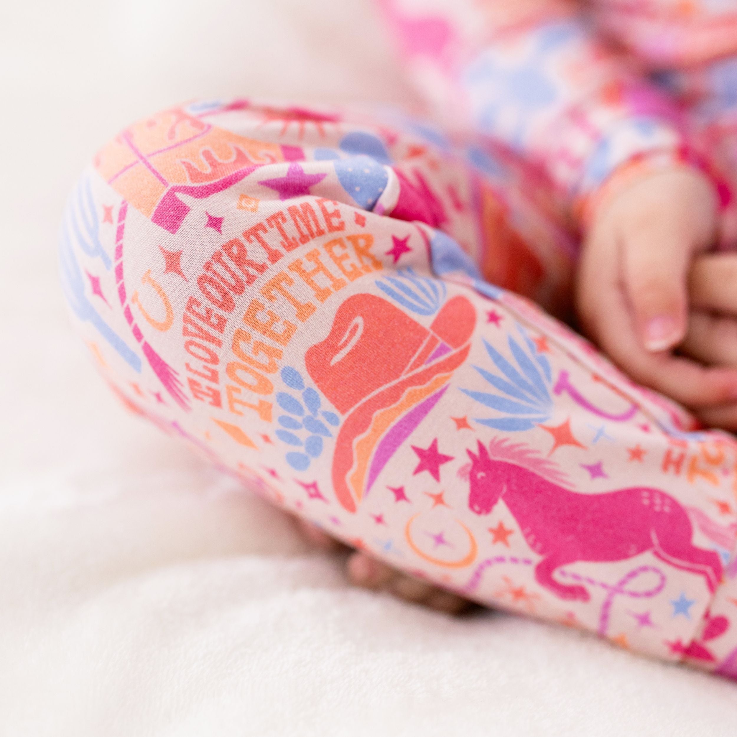 The Second-skin 2-piece Pajama | Saddle Up | "i Love Our Time Together"