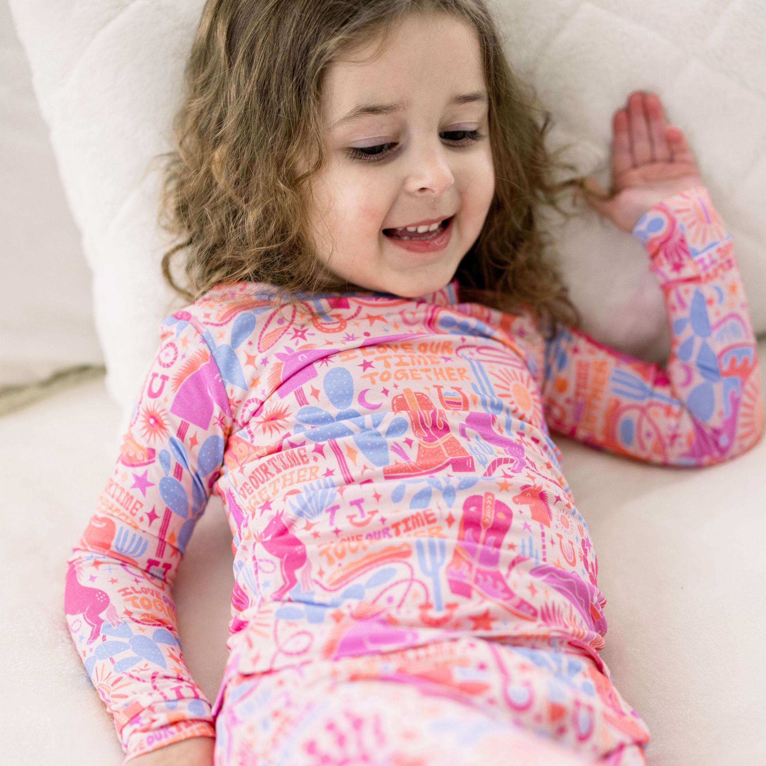 The Second-skin 2-piece Pajama | Saddle Up | "i Love Our Time Together"