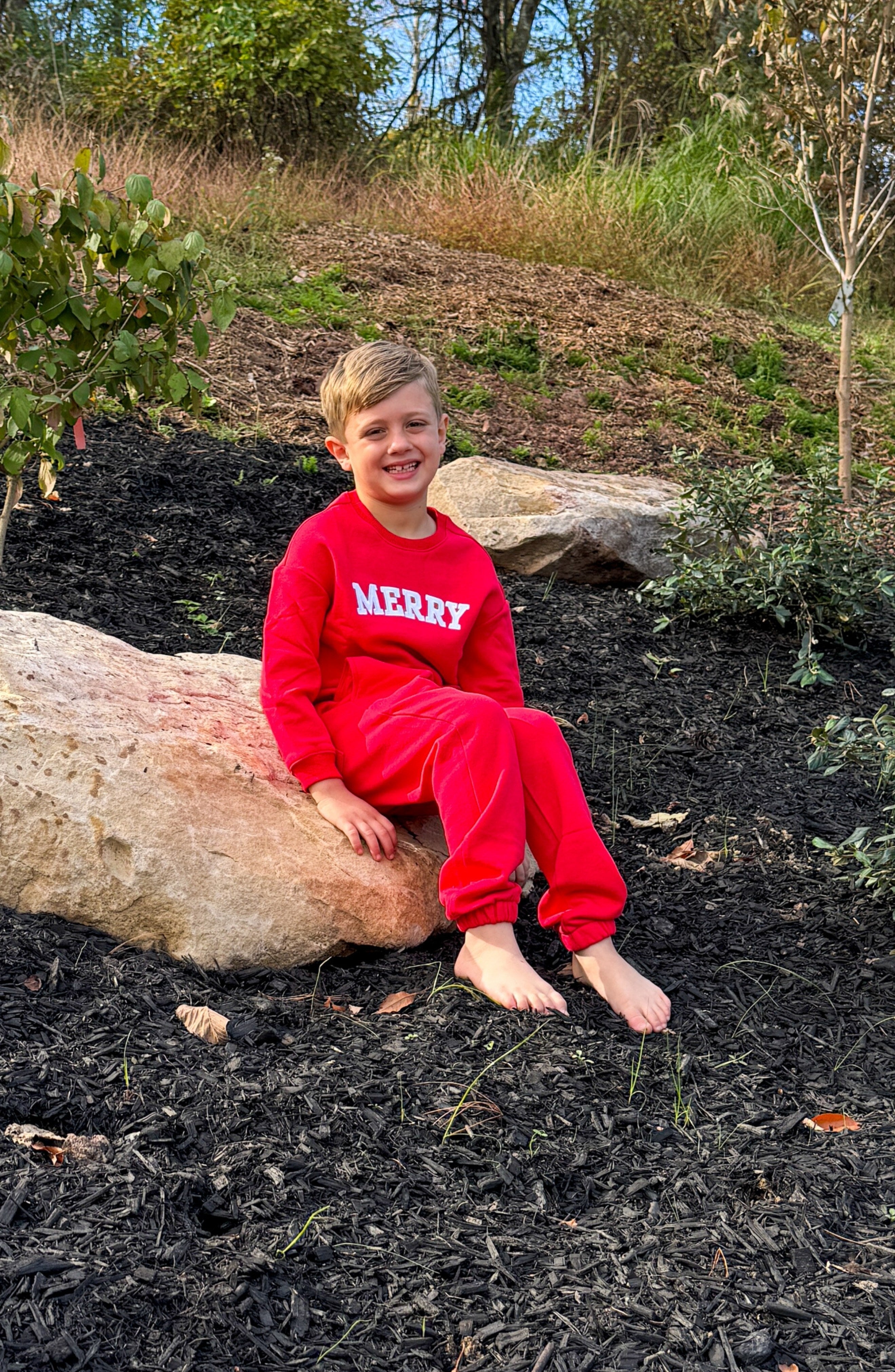Red Jogger Sweatpants