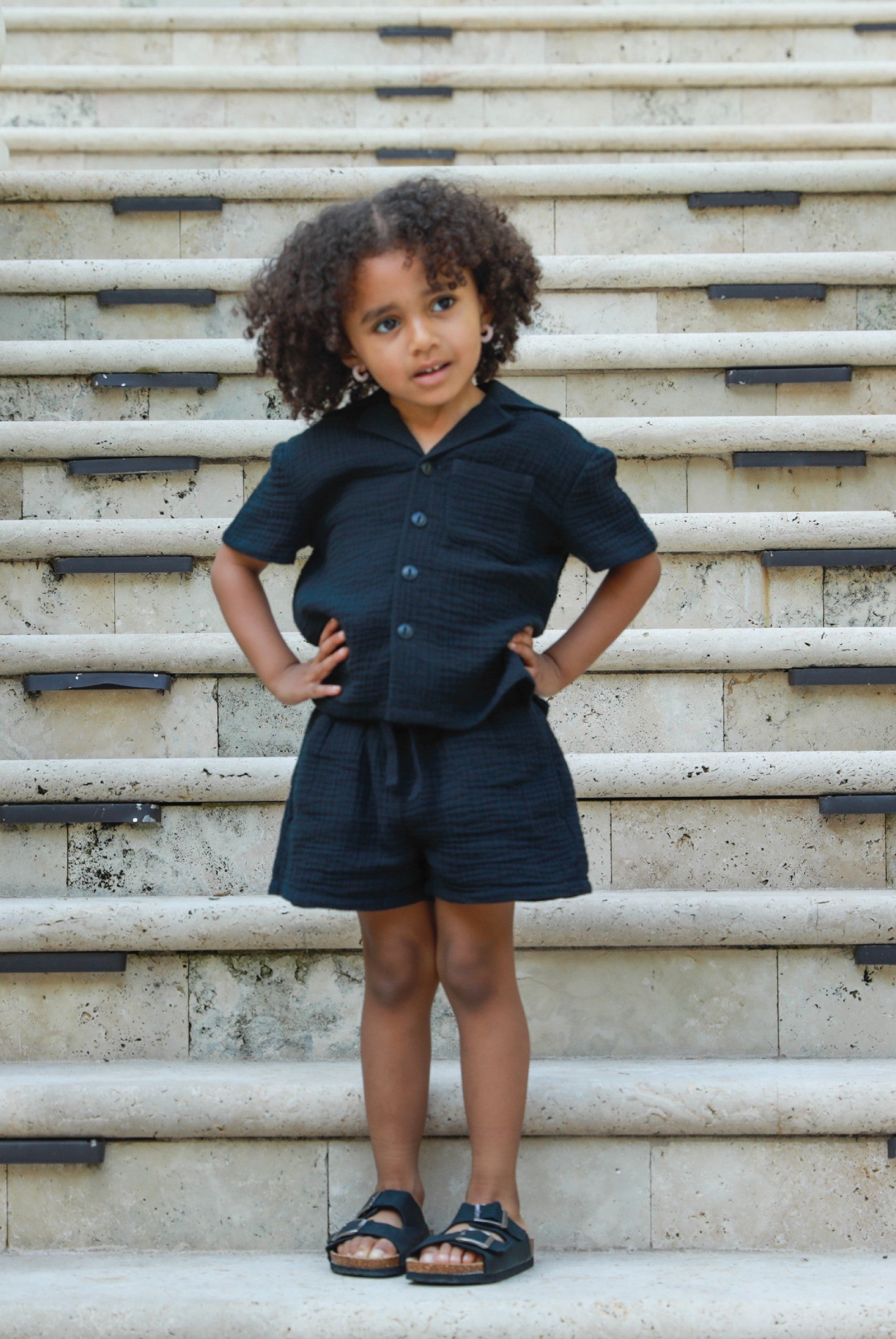 Organic Cotton Waffle Short