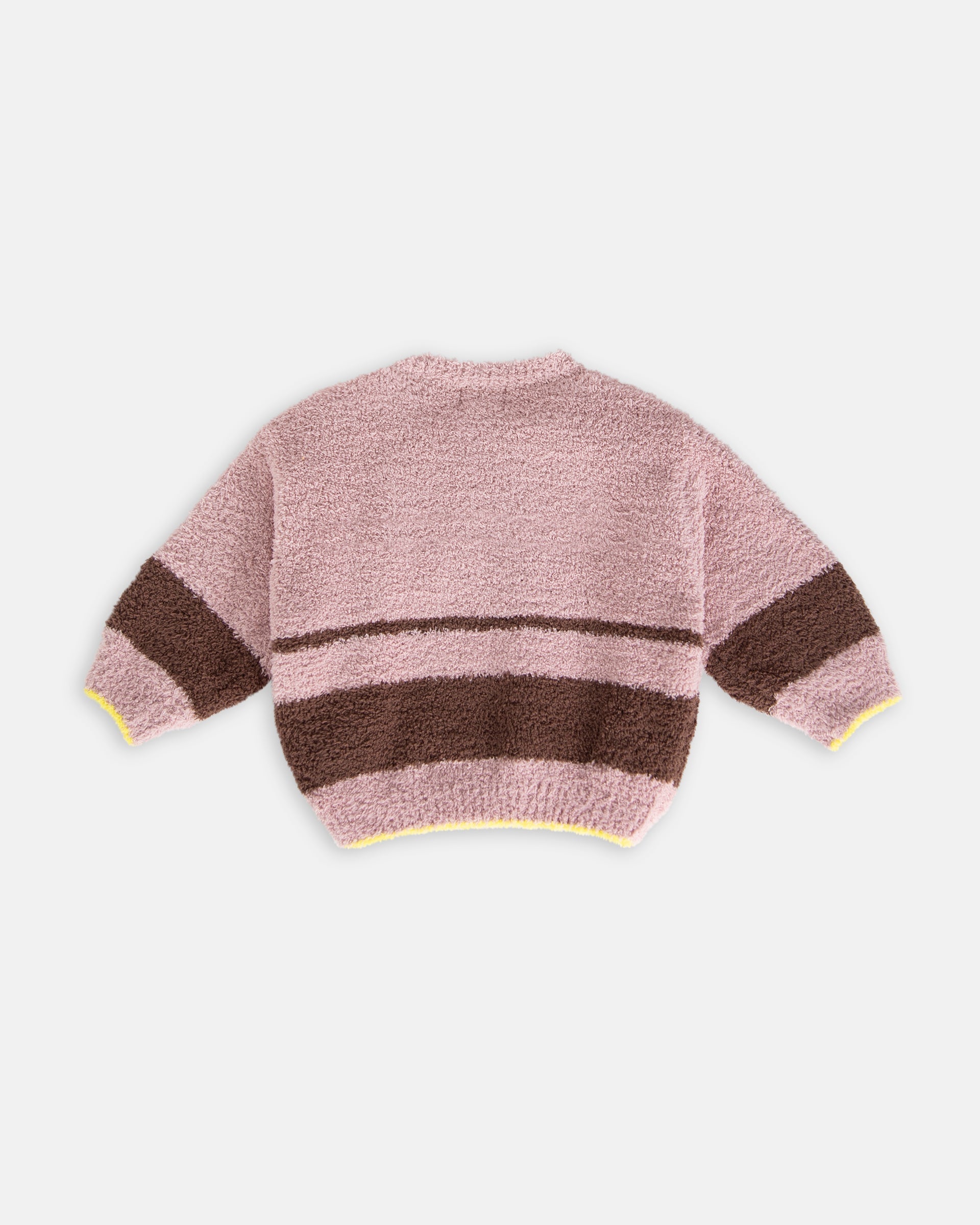 Boxy Striped Sweater - Fuzzy