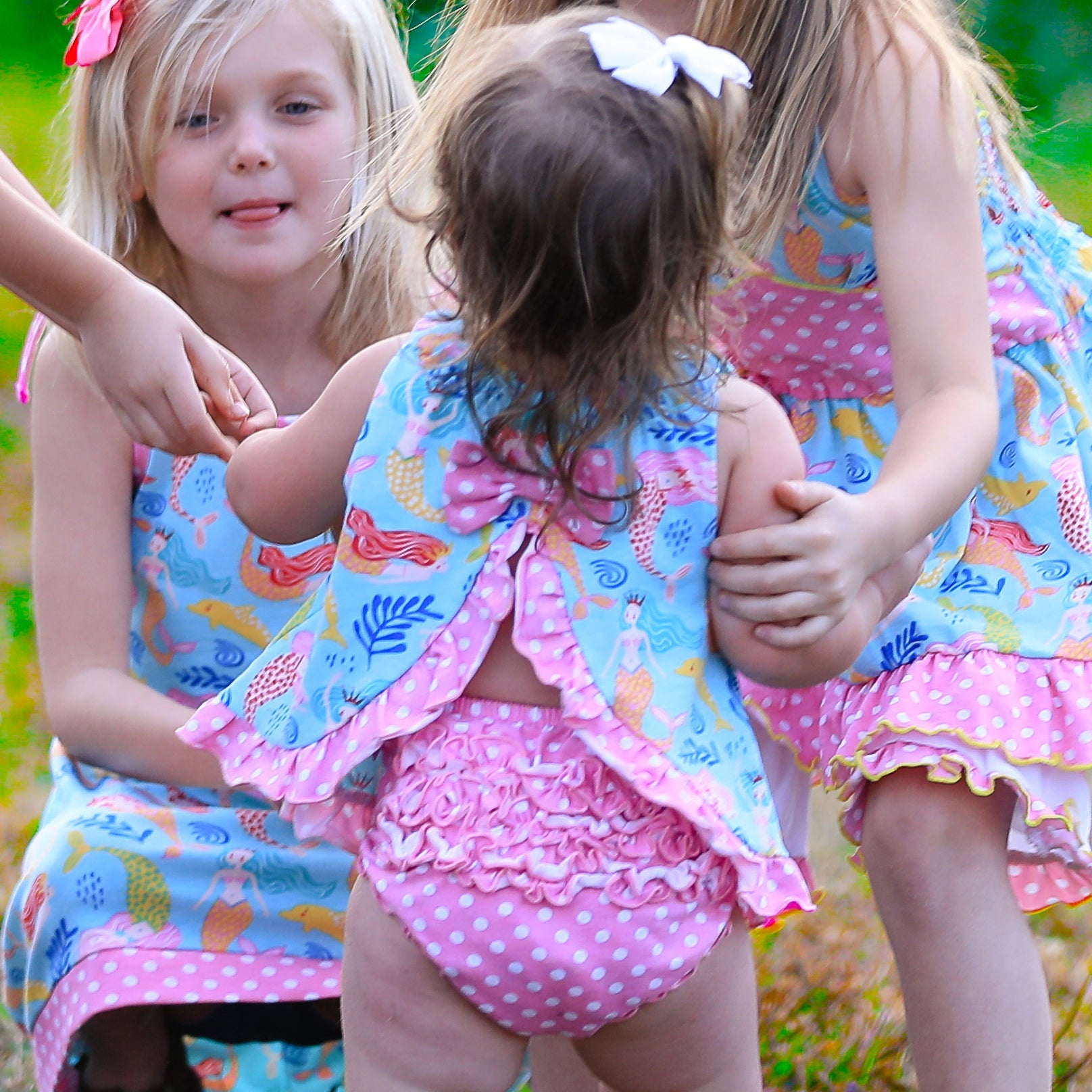 Annloren Baby And Big Girls Mermaid Swing Tank Top Spring Summer Separates