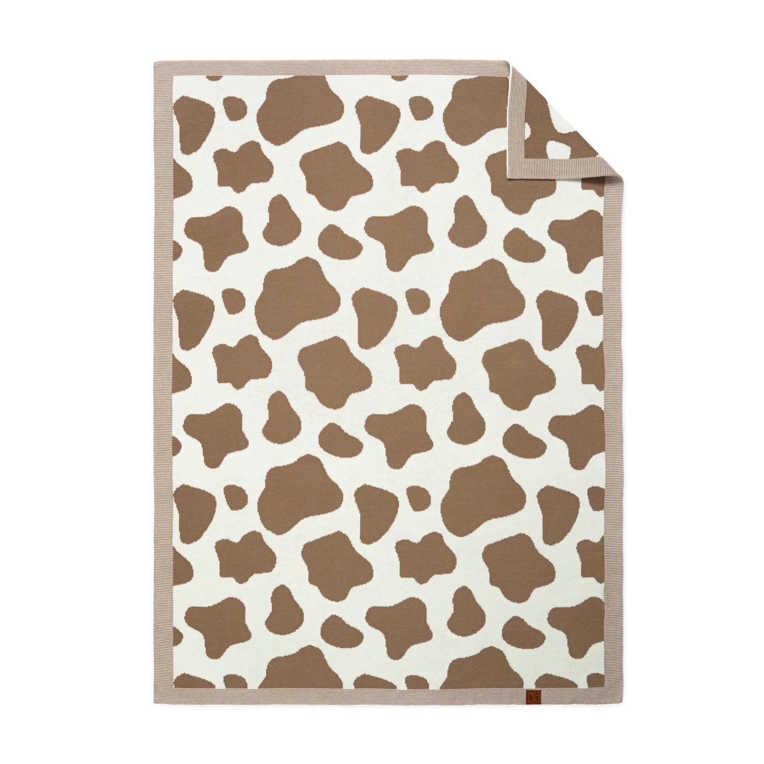 Baby Cow Jacquard Knit Blanket