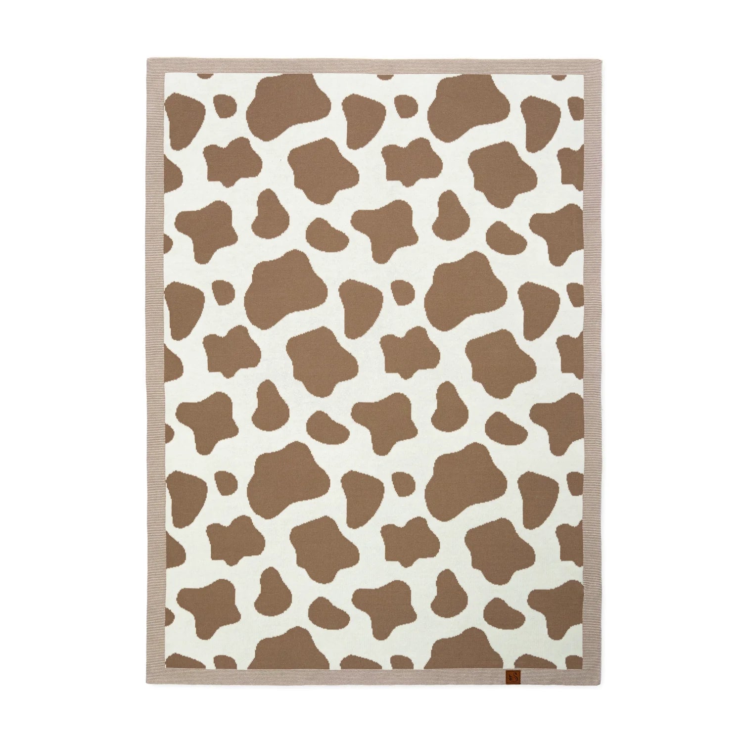 Baby Cow Jacquard Knit Blanket