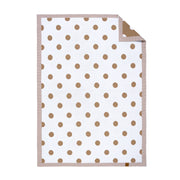 Baby Mocha Polkadot Jacquard Knit Blanket
