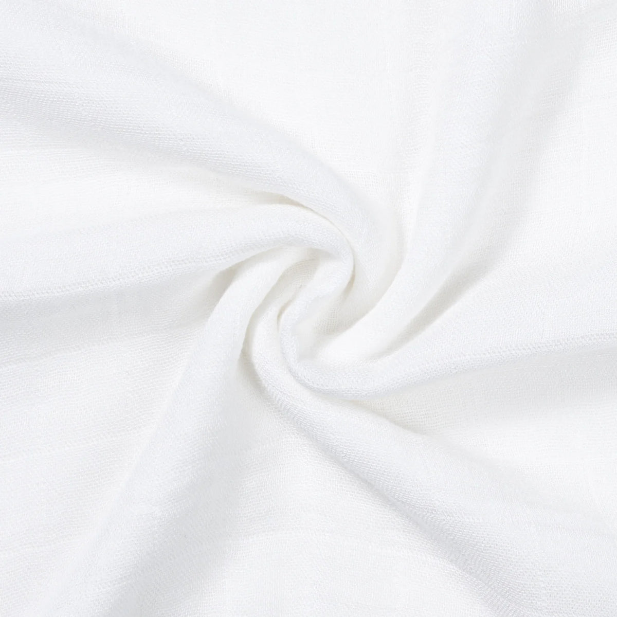 Baby Muslin Swaddle Blanket In White