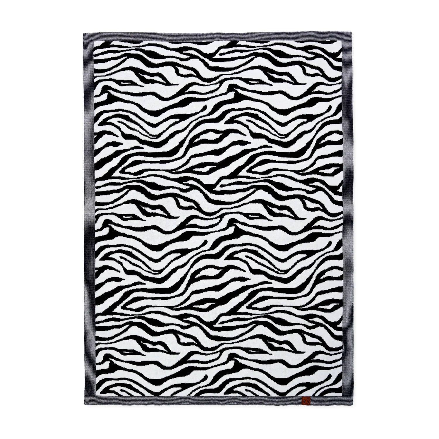 Baby Zebra Jacquard Knit Blanket