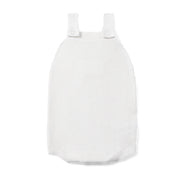 Baby Knit Button Strap Romper In White