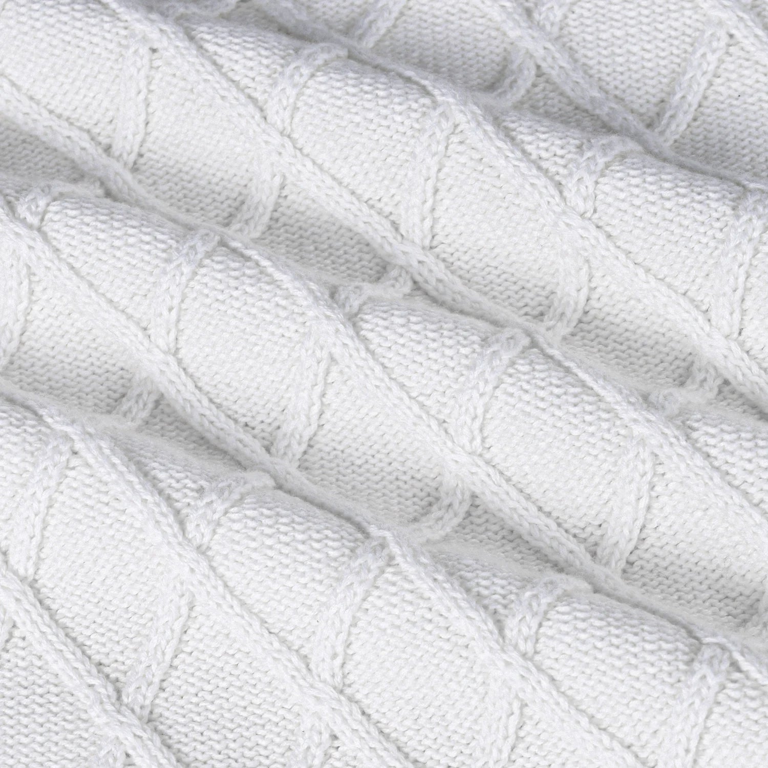 Cable Knit Baby Sleep Sack In White