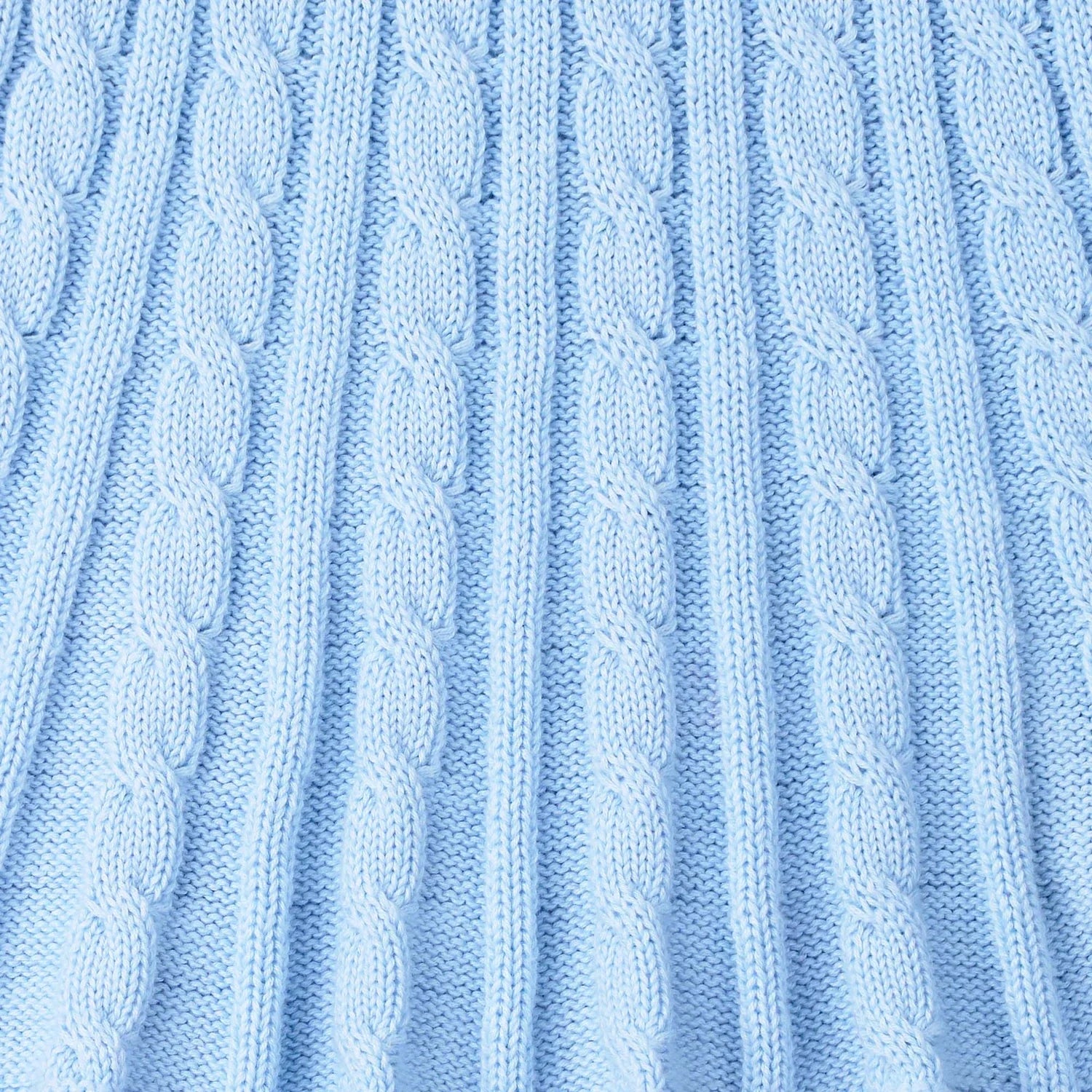 Cable Knit Skirts In Baby Blue