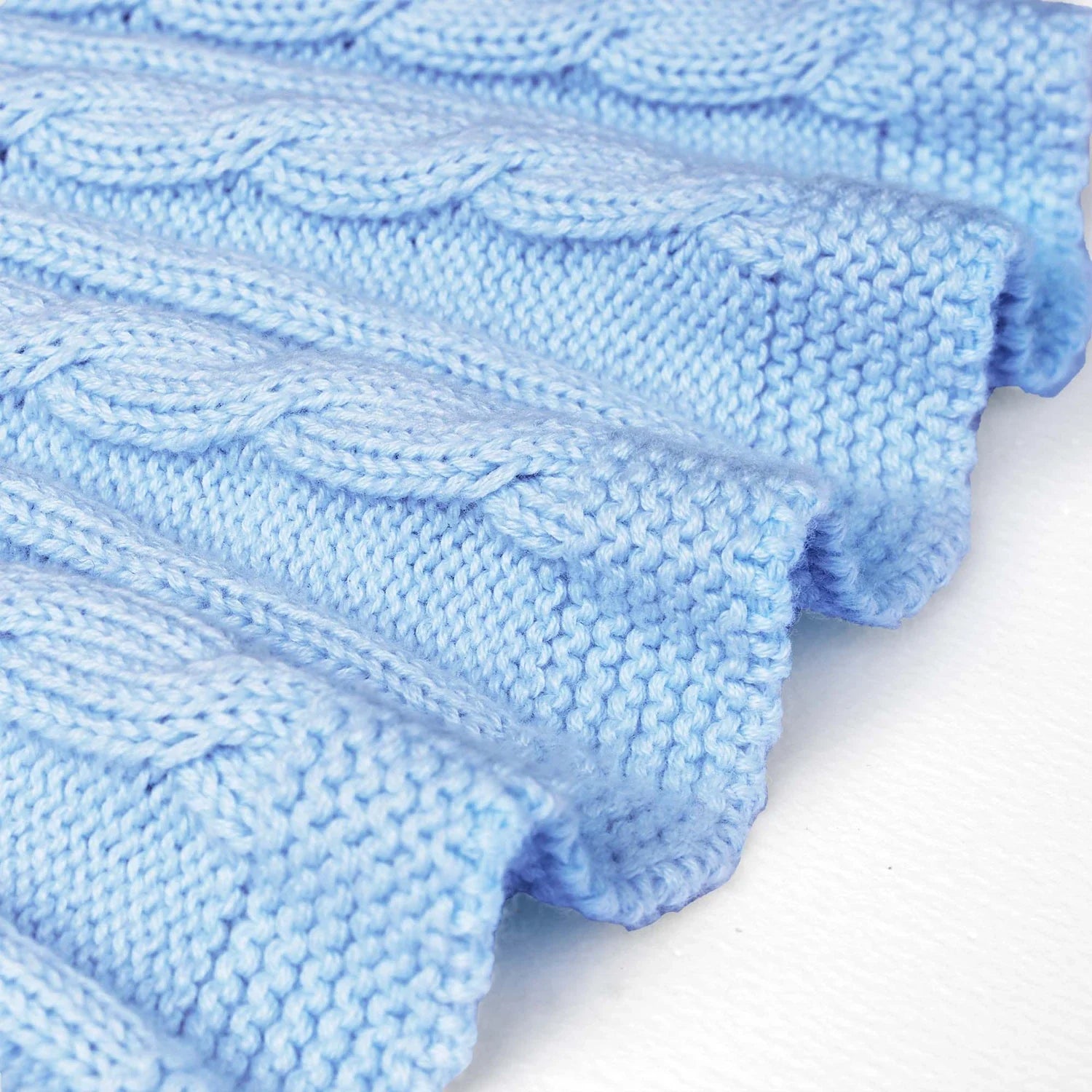 Cable Knit Skirts In Baby Blue
