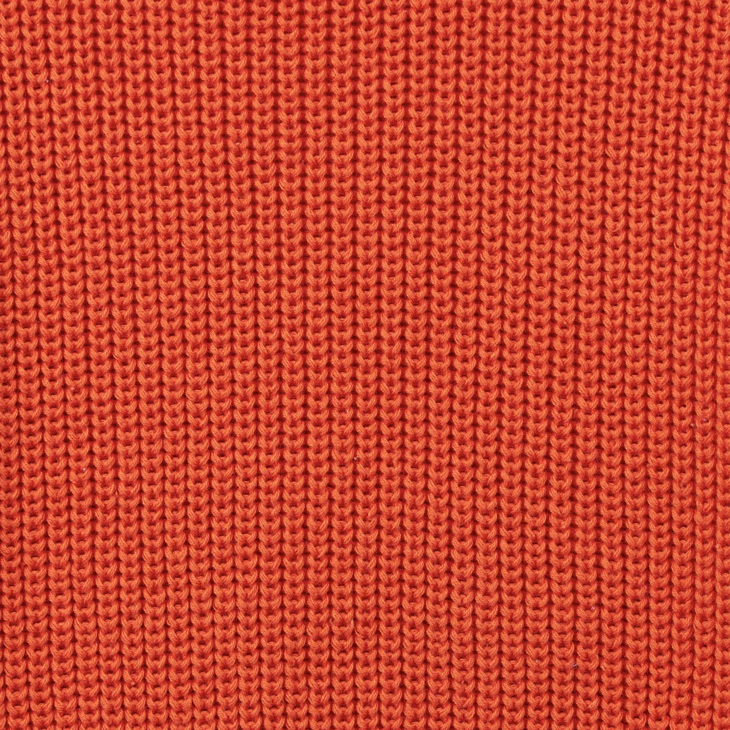 Classic Knit Baby Sweater In Orange Rust