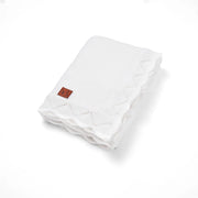 Heirloom Lace Knit Baby Blanket In White