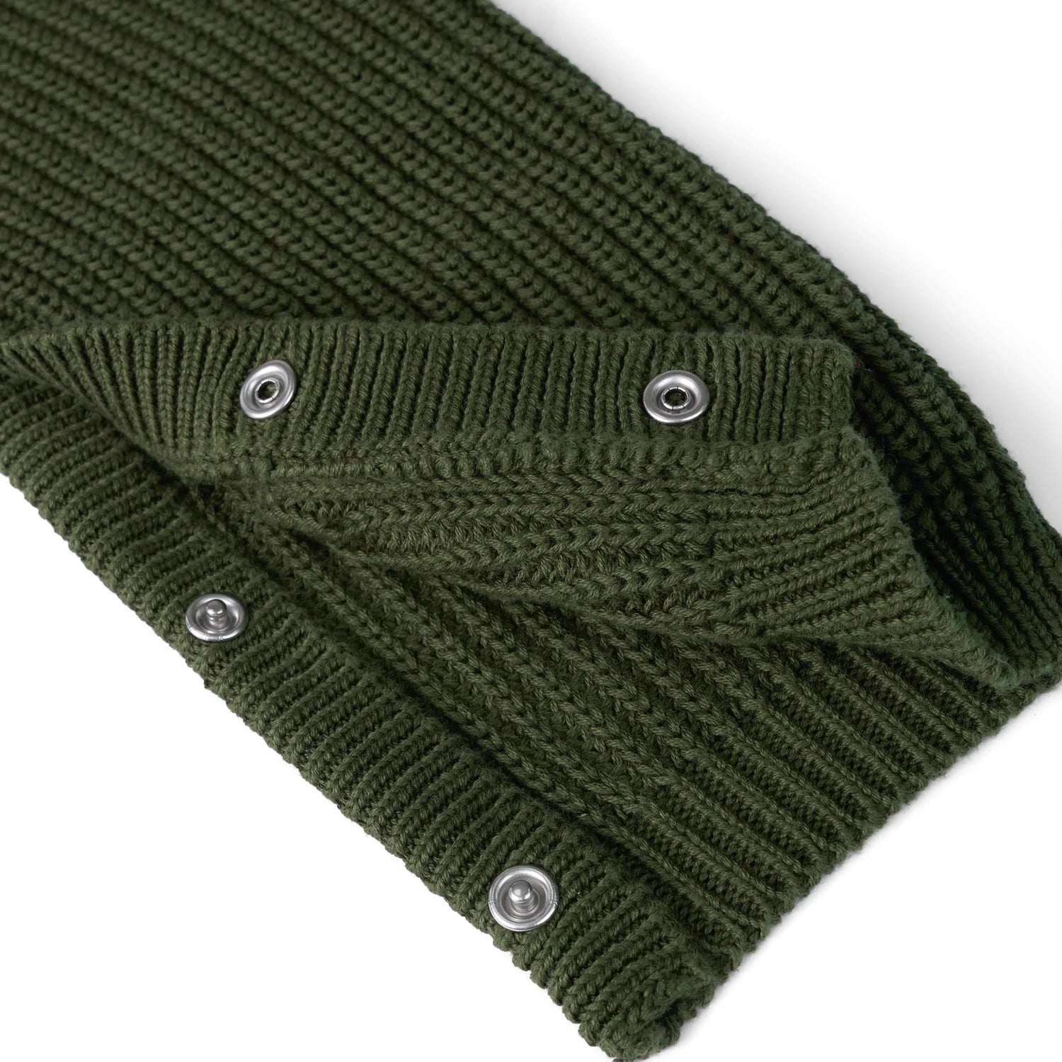 Baby Knit Romper Snap Closure In Forest Green
