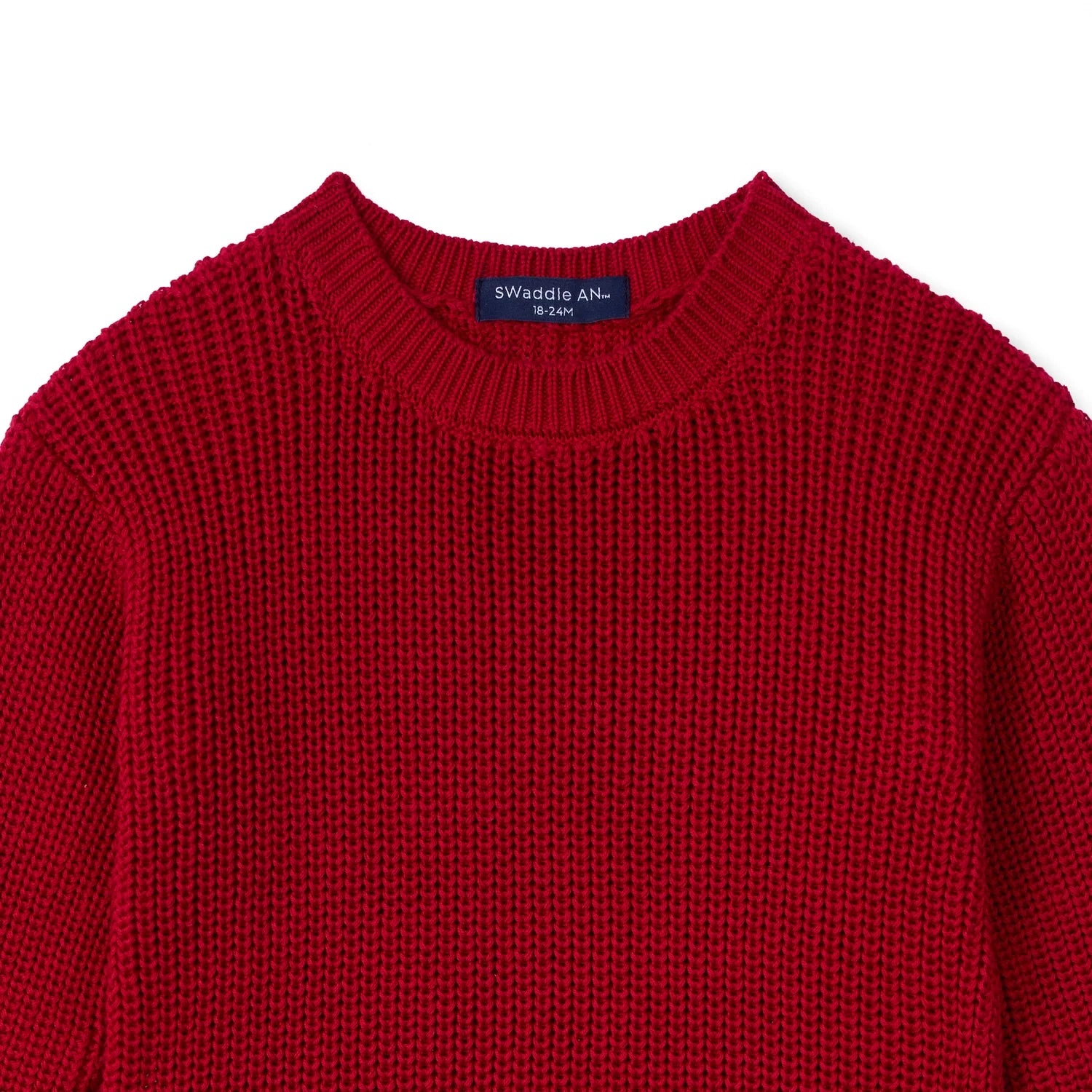 Baby Knit Romper Snap Closure In Red Xmas