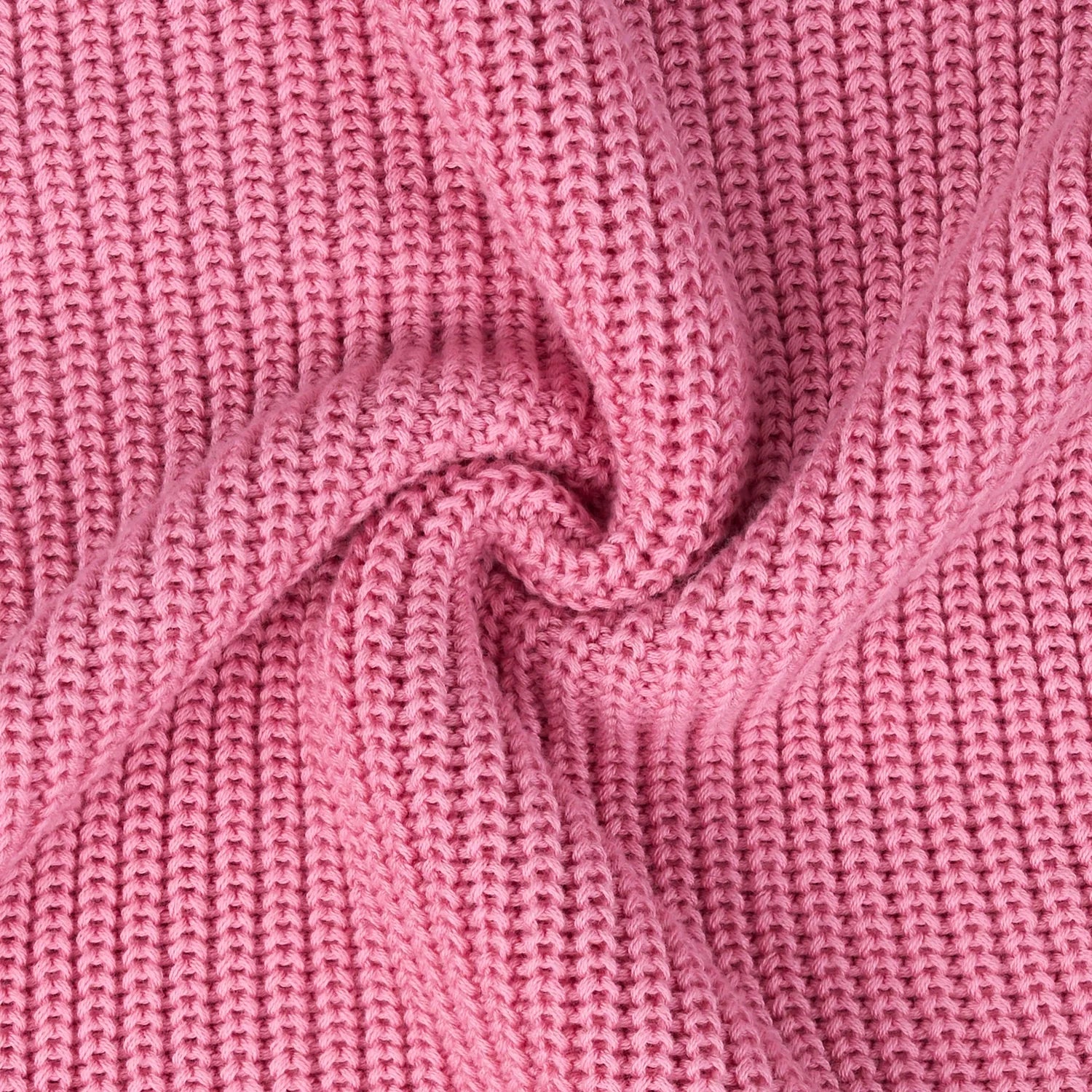 Baby Knit Romper Snap Closure In Rose Pink