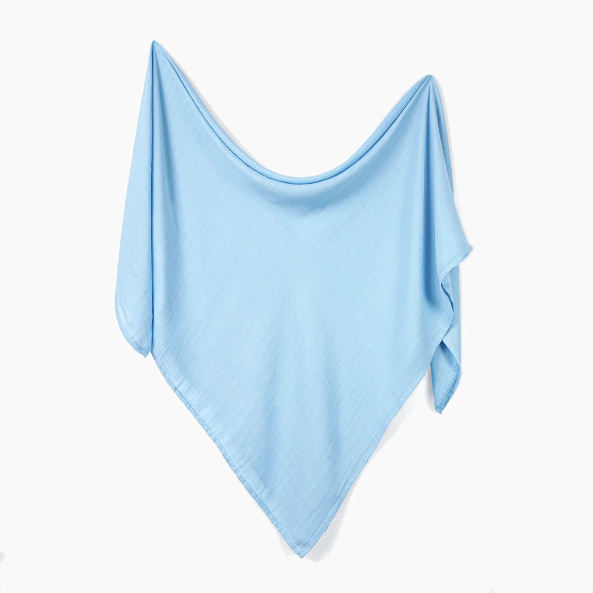 Baby Muslin Swaddle Blanket In Light Blue