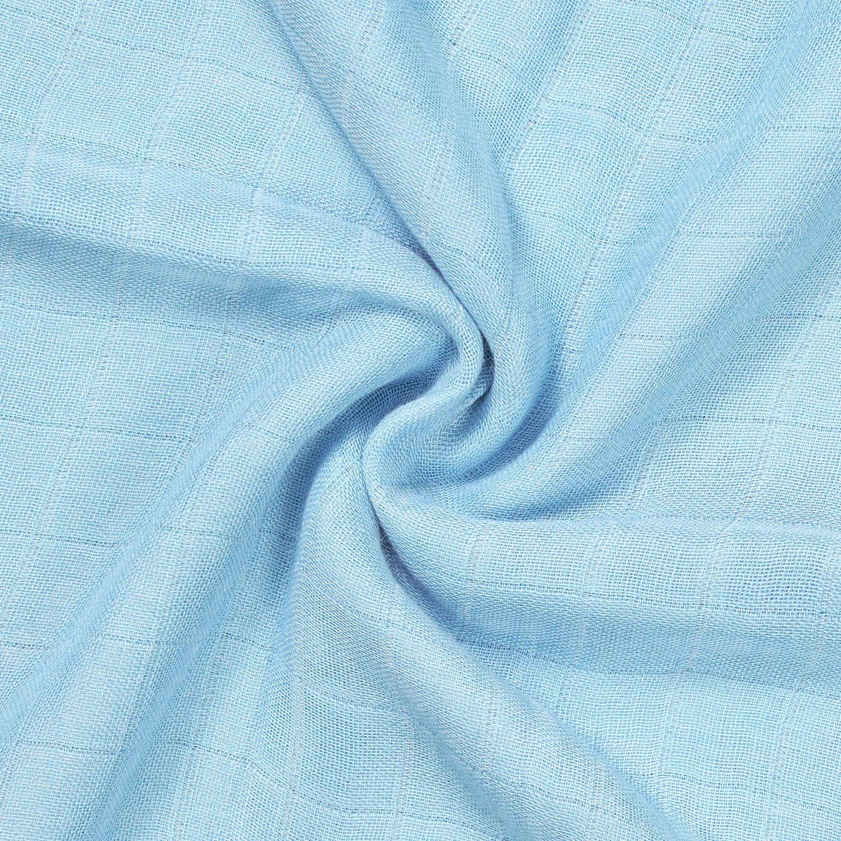 Baby Muslin Swaddle Blanket In Light Blue