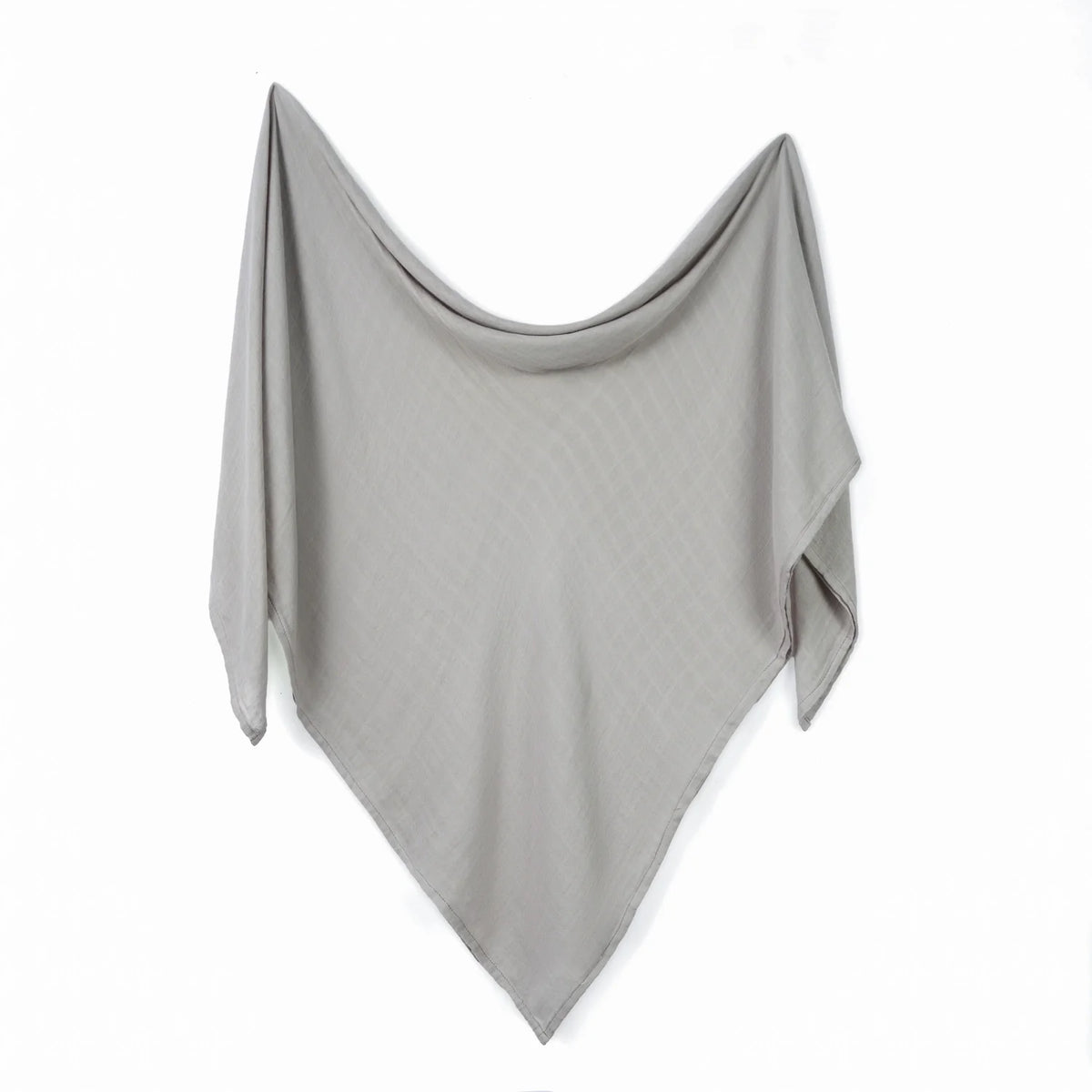 Baby Muslin Swaddle Blanket In Light Grey