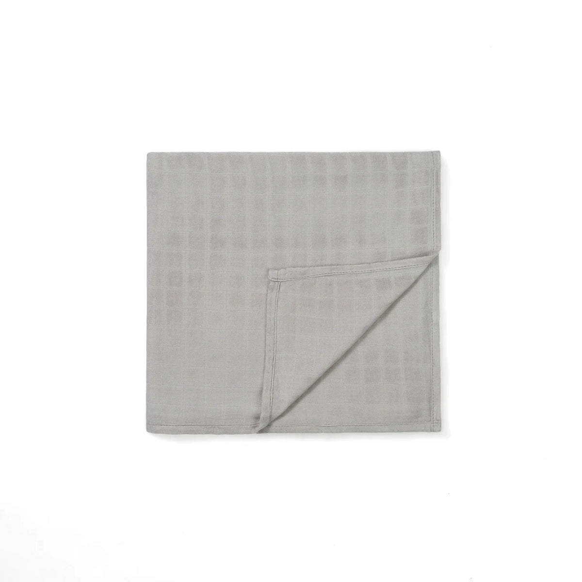 Baby Muslin Swaddle Blanket In Light Grey