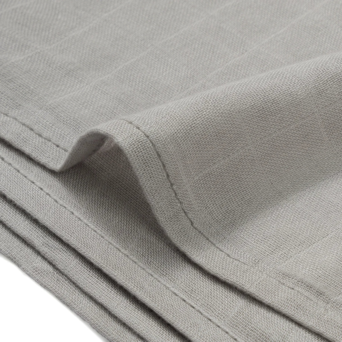 Baby Muslin Swaddle Blanket In Light Grey