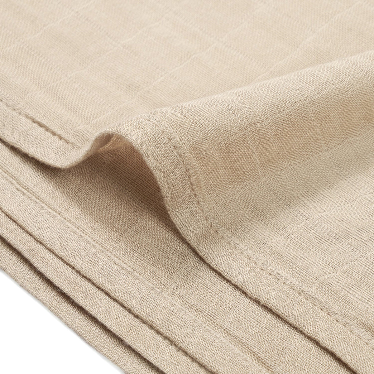 Baby Muslin Swaddle Blanket In Oatmeal