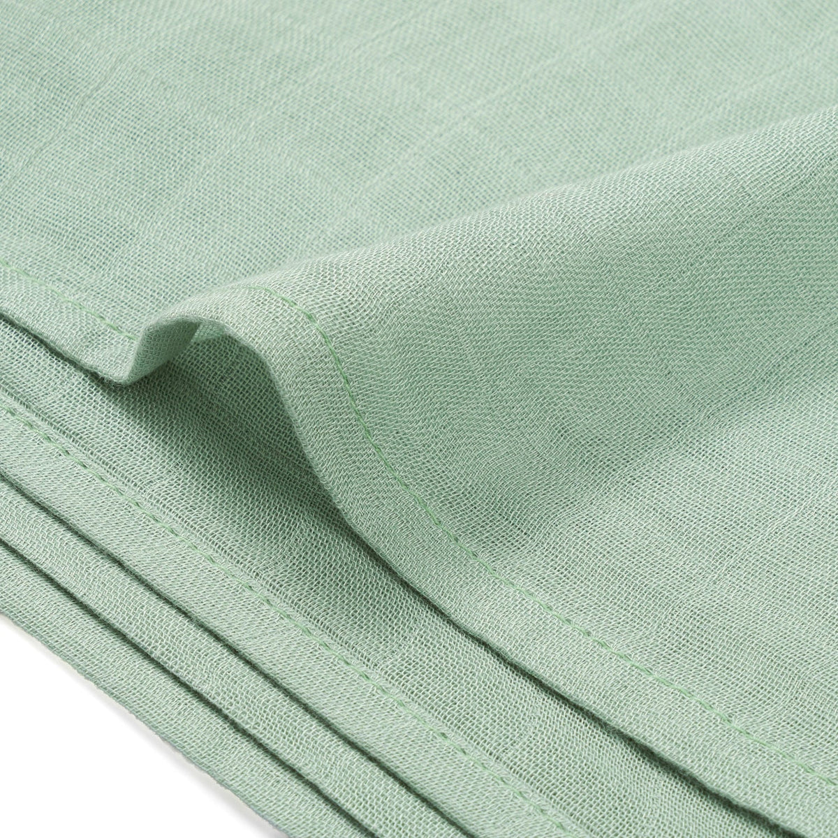 Baby Muslin Swaddle Blanket In Sage Green