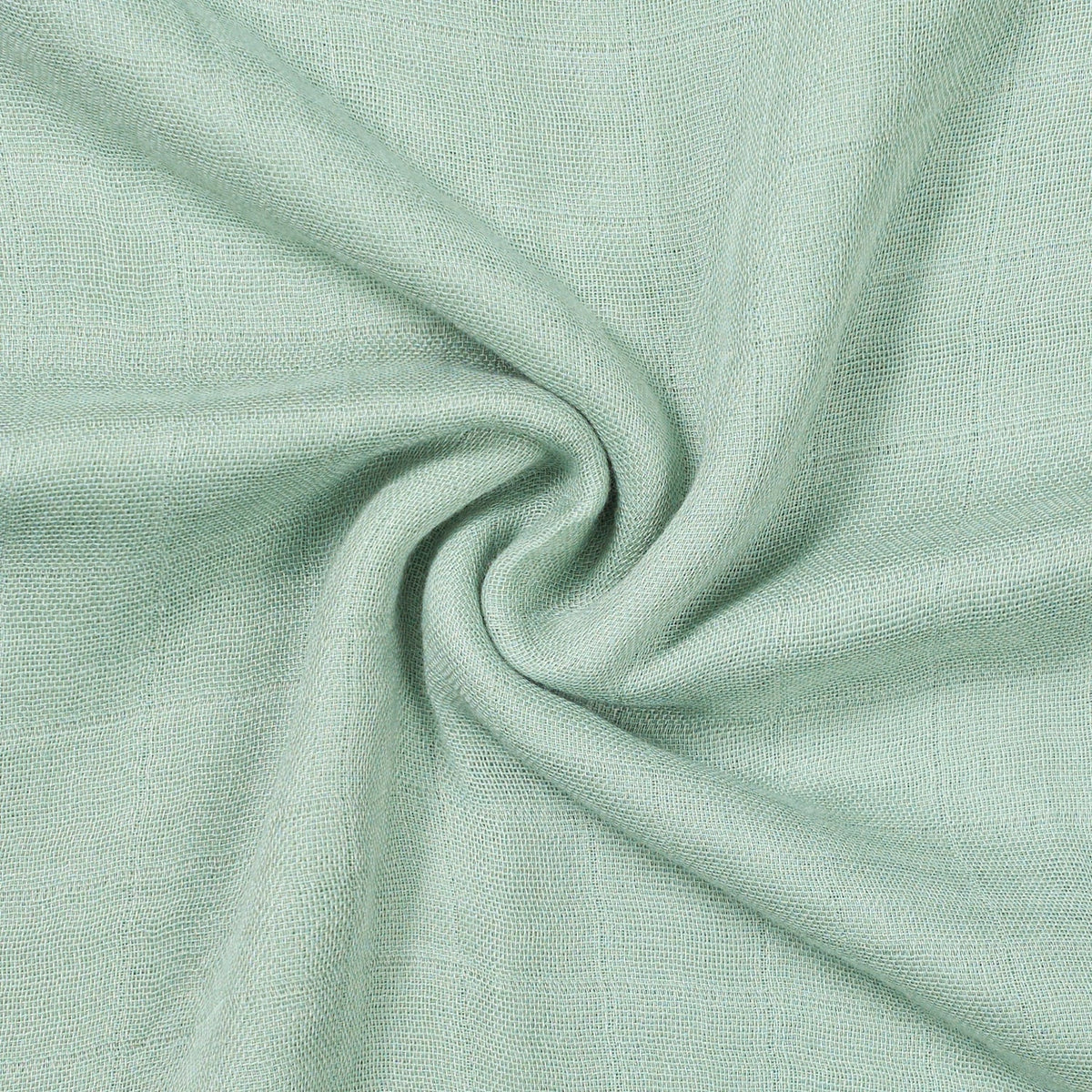 Baby Muslin Swaddle Blanket In Sage Green