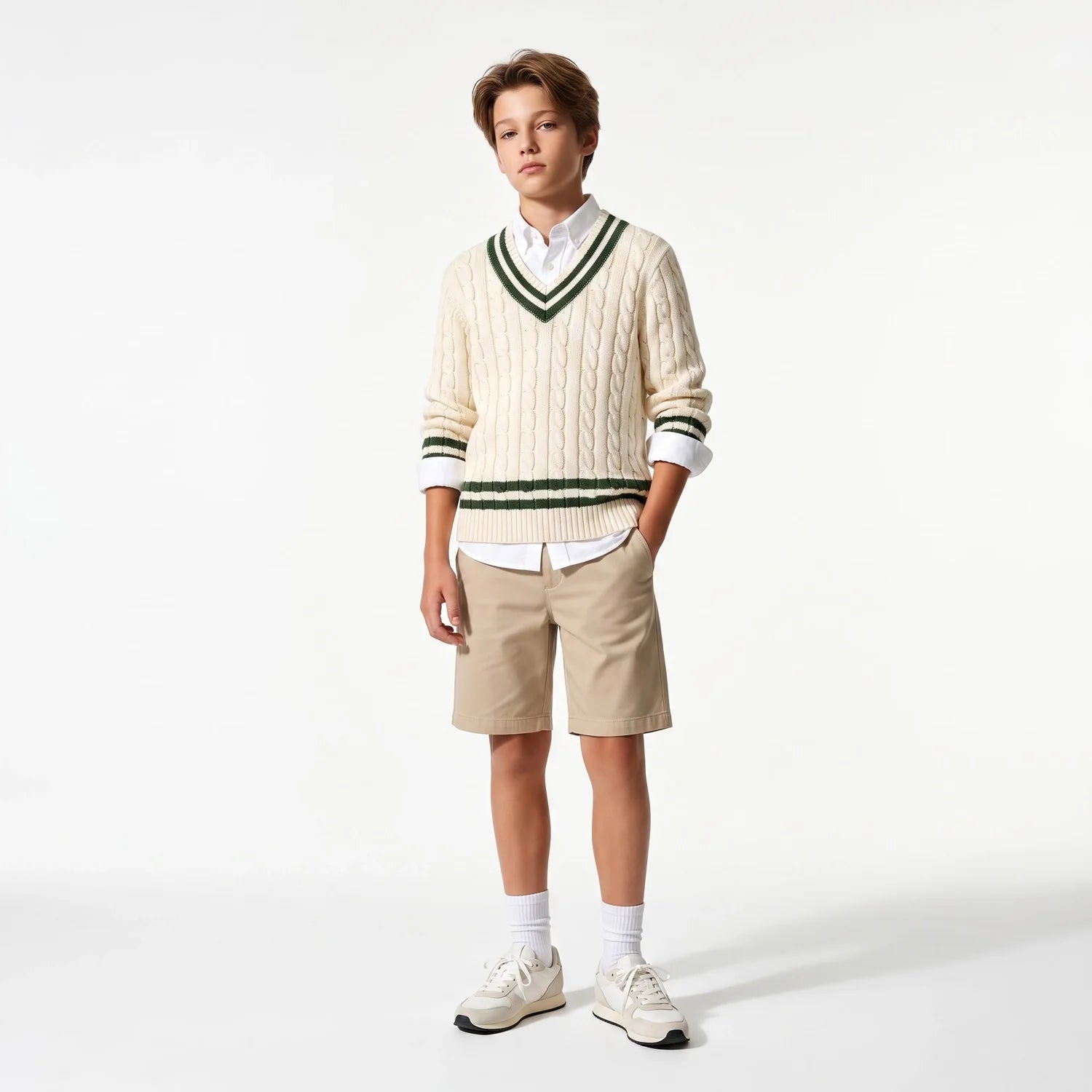 Signature Cable Knit Cricket Kids Sweater
