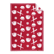 Baseball Jacquard Knit Baby Blanket