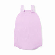 Baby Knit Button Strap Romper In Lilac