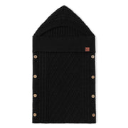 Cable Knit Baby Sleep Sack In Black