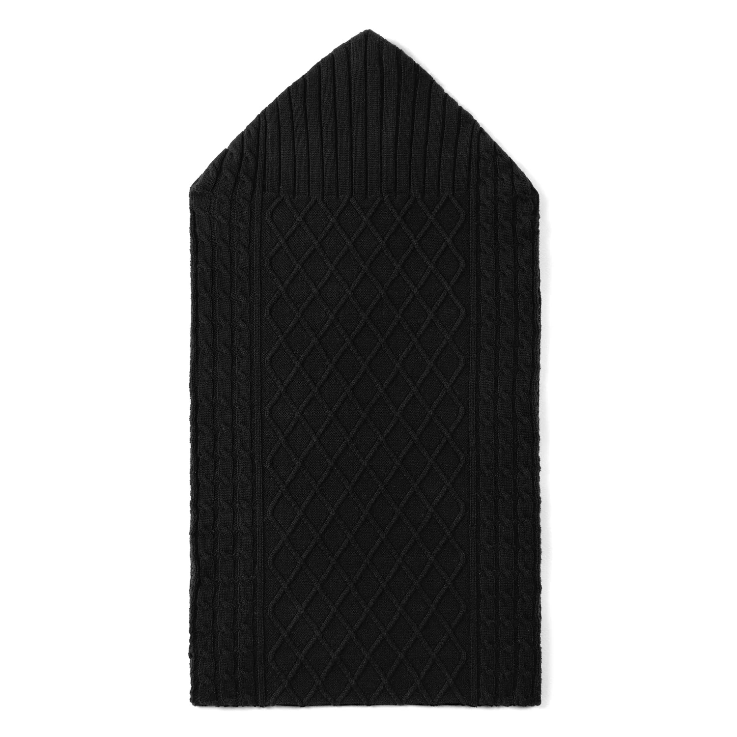 Cable Knit Baby Sleep Sack In Black