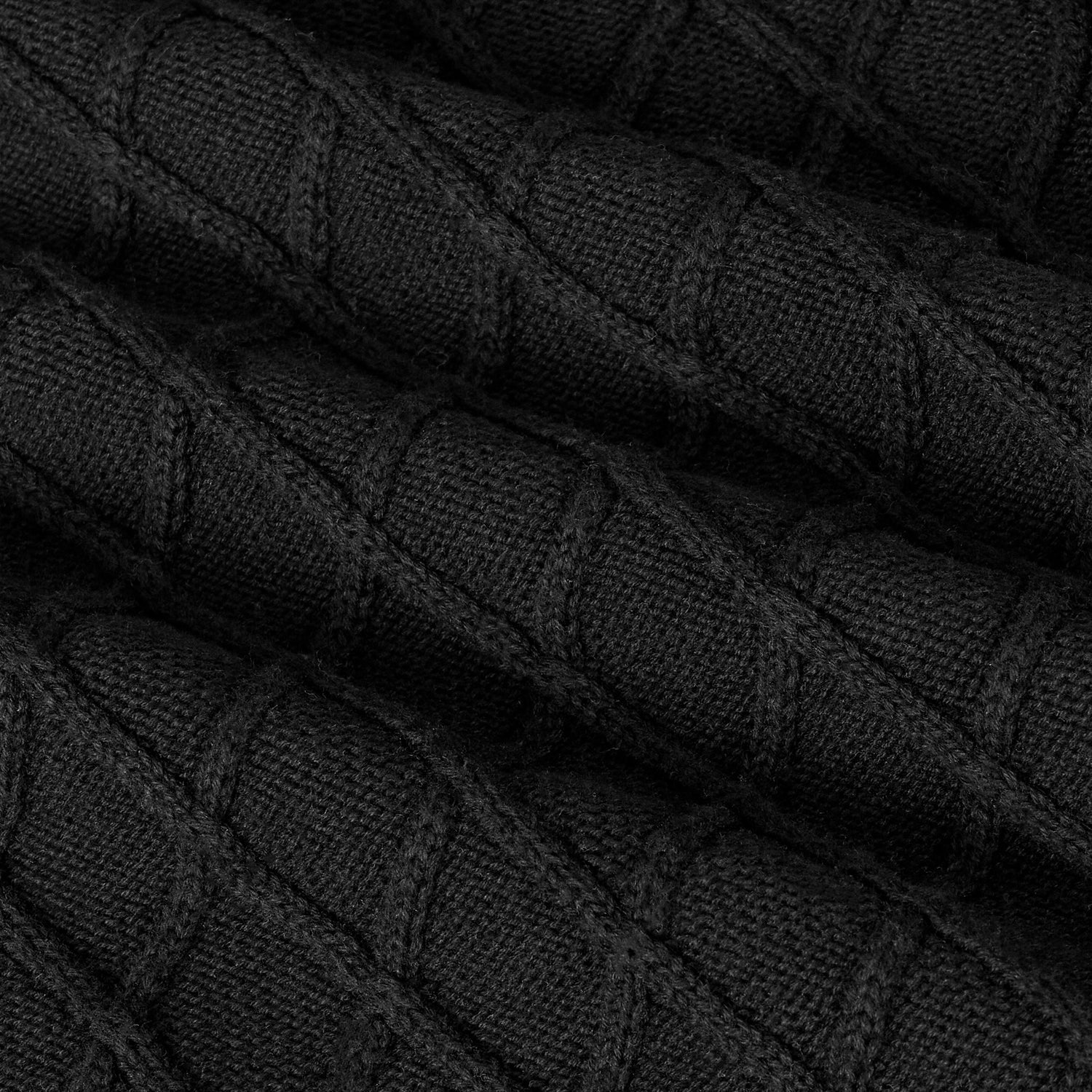 Cable Knit Baby Sleep Sack In Black