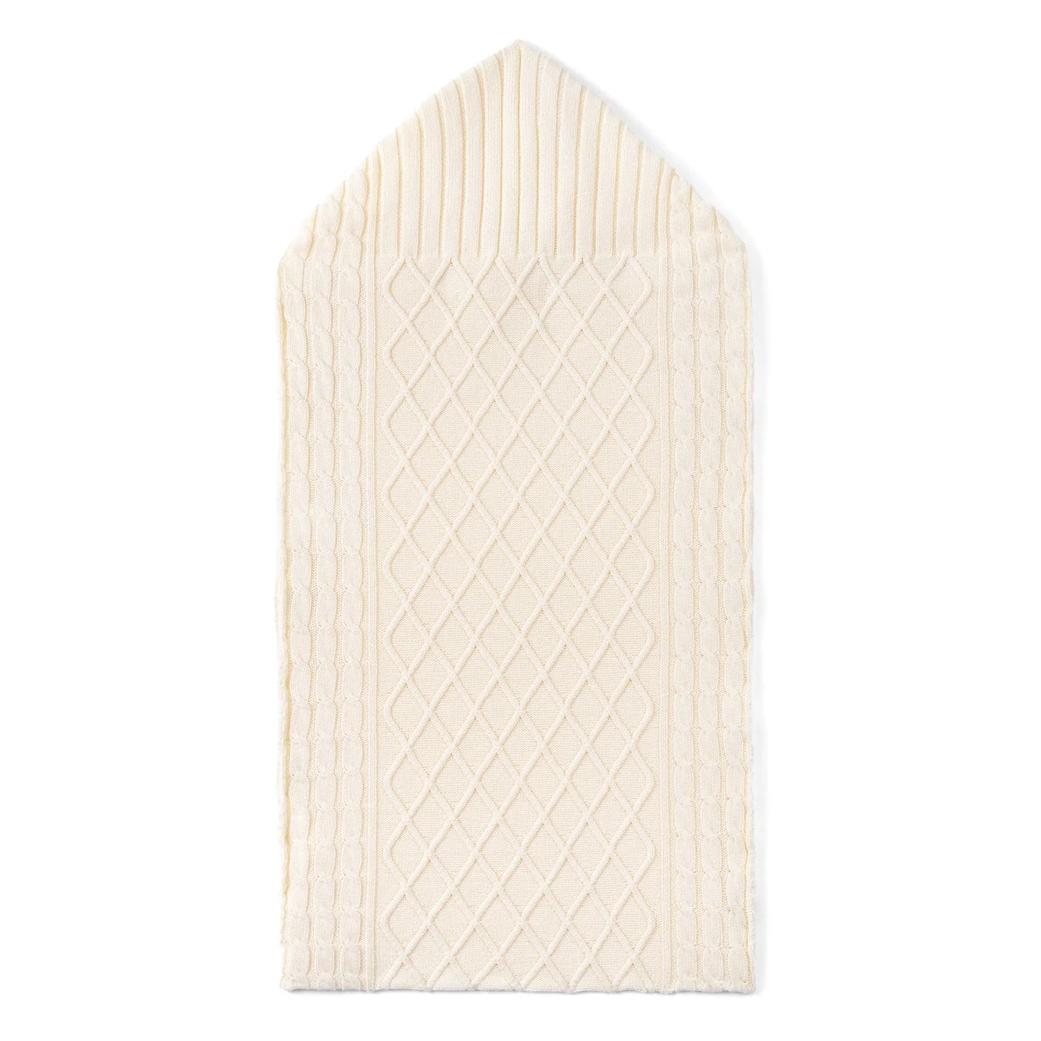 Cable Knit Baby Sleep Sack In Cream