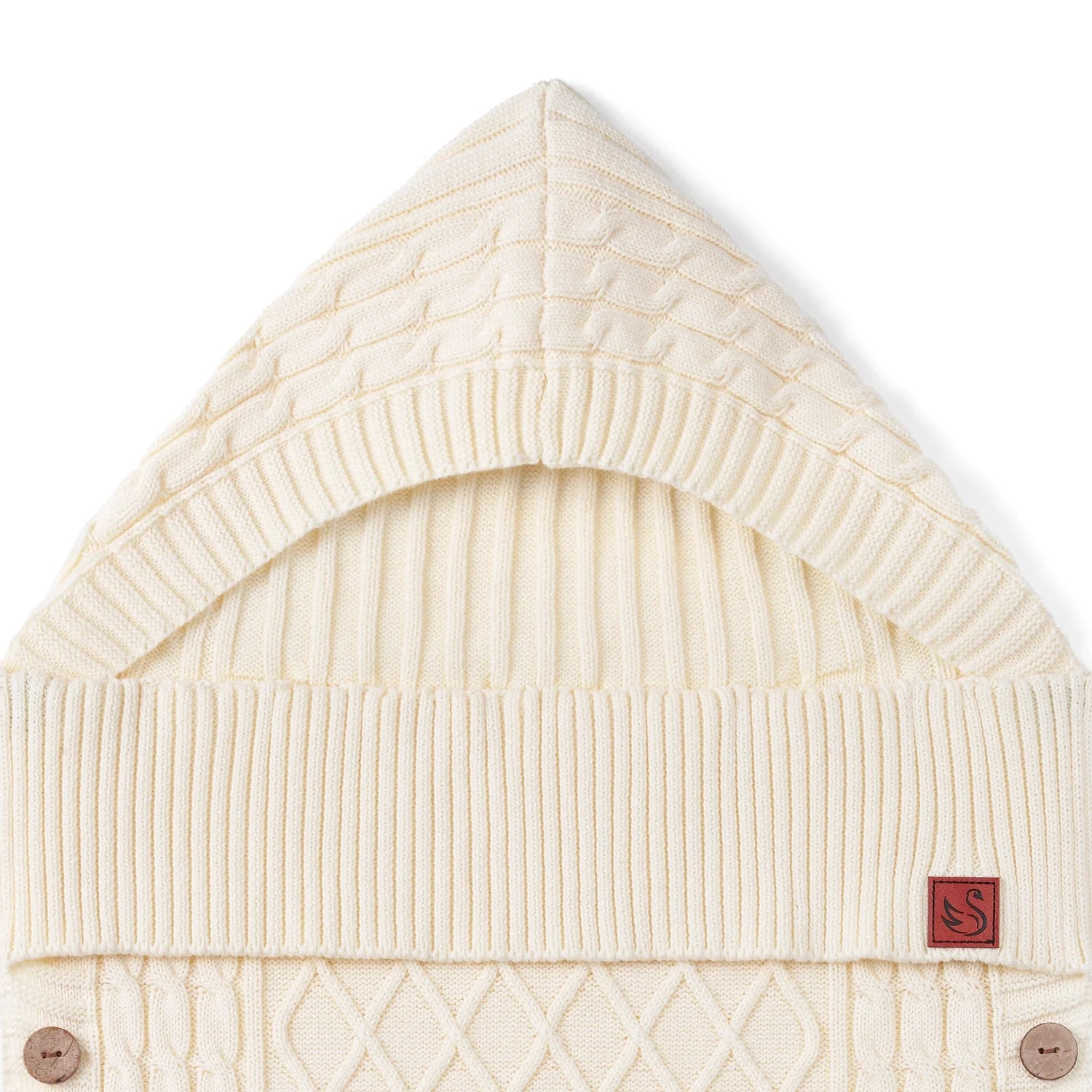 Cable Knit Baby Sleep Sack In Cream