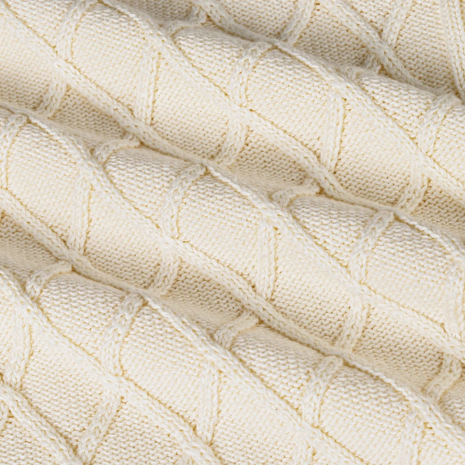 Cable Knit Baby Sleep Sack In Cream